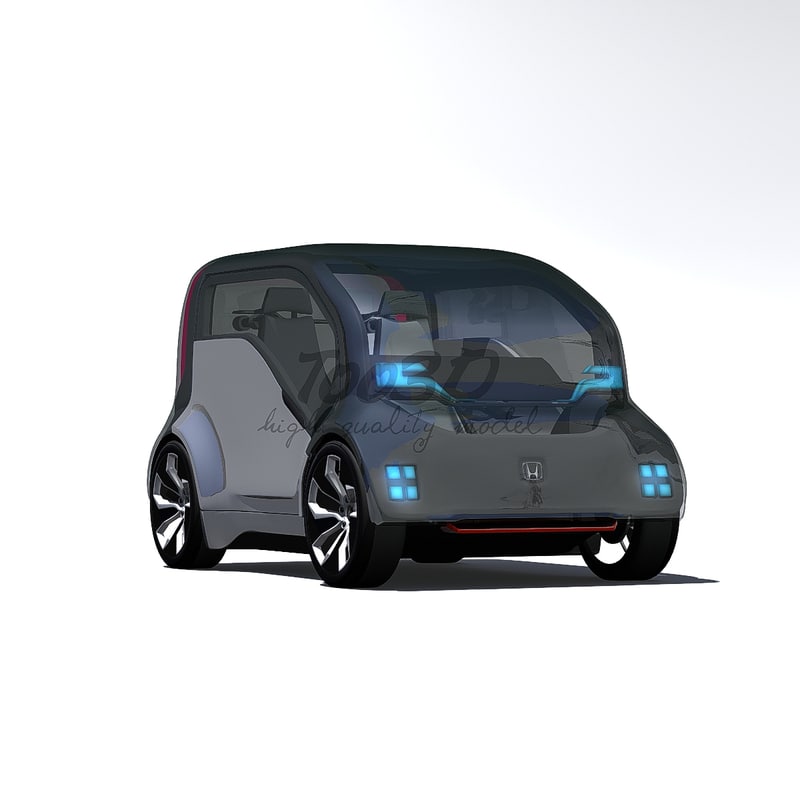 3d concept car neuv model