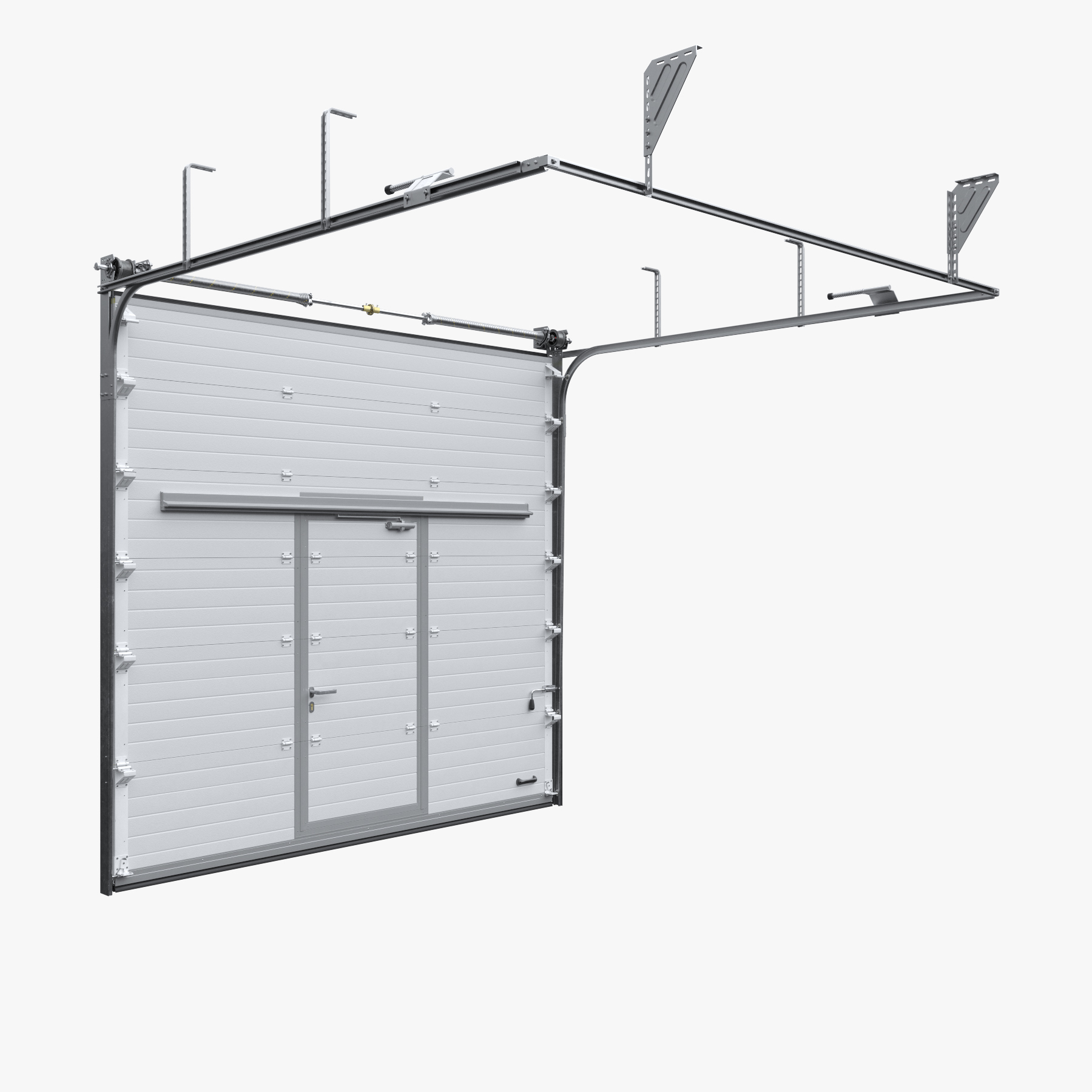 3d Model Industrial Sectional Garage Door