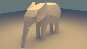 elephant blender 3d model