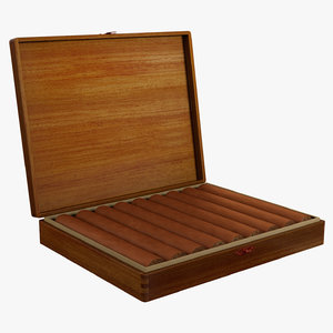 3d model cigar box