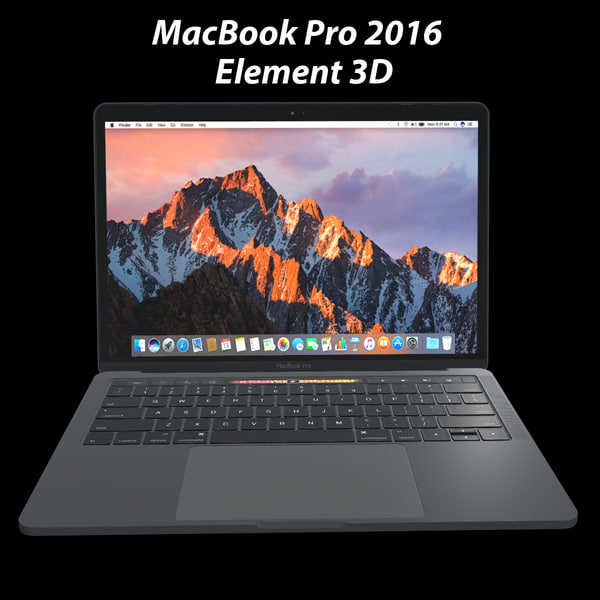 - element macbook pro 3d model