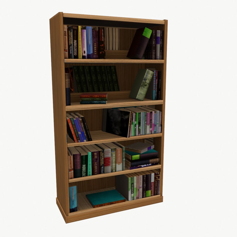 书柜低聚3d模型