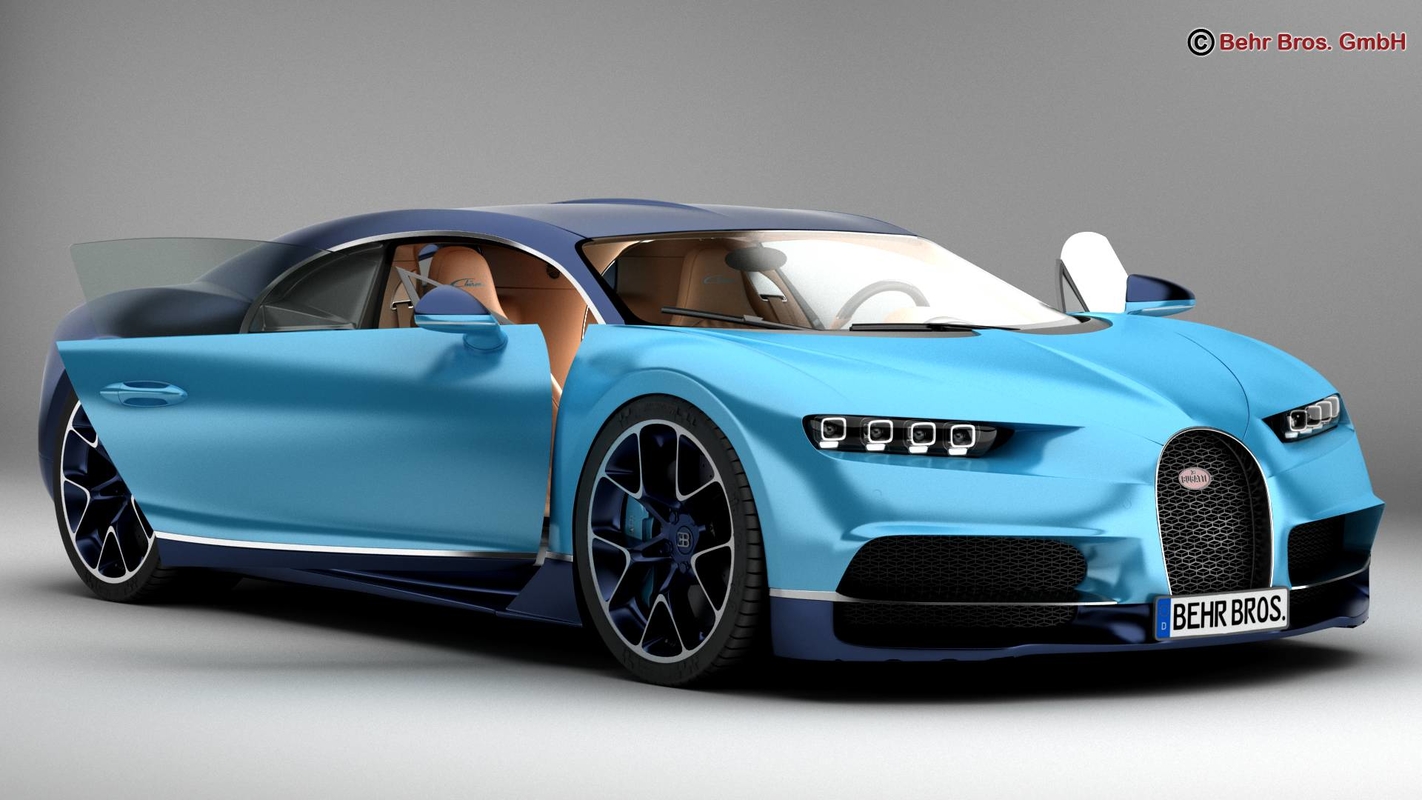 3d Bugatti Chiron 2017 Model