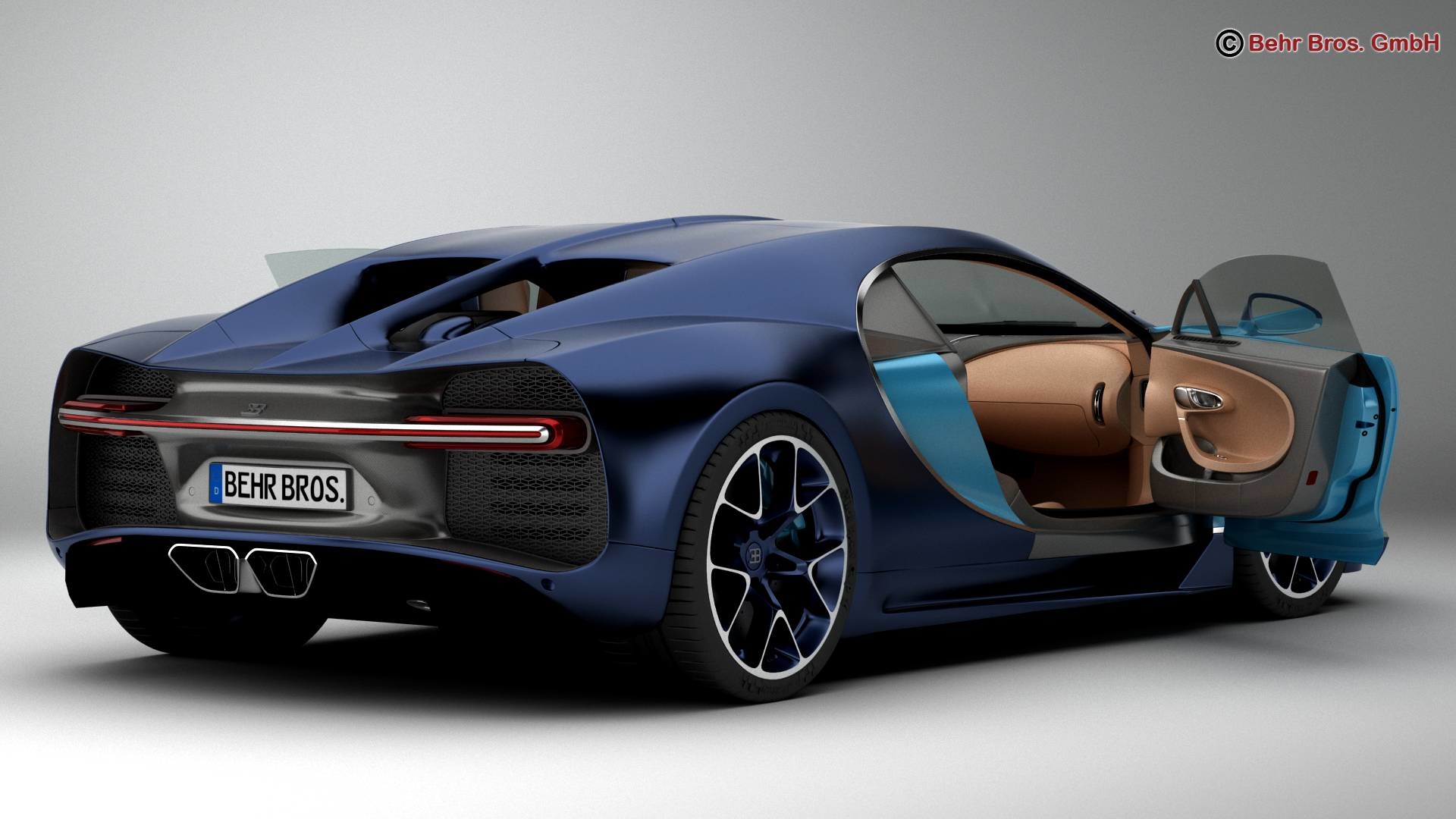 3d Bugatti Chiron 2017 Model