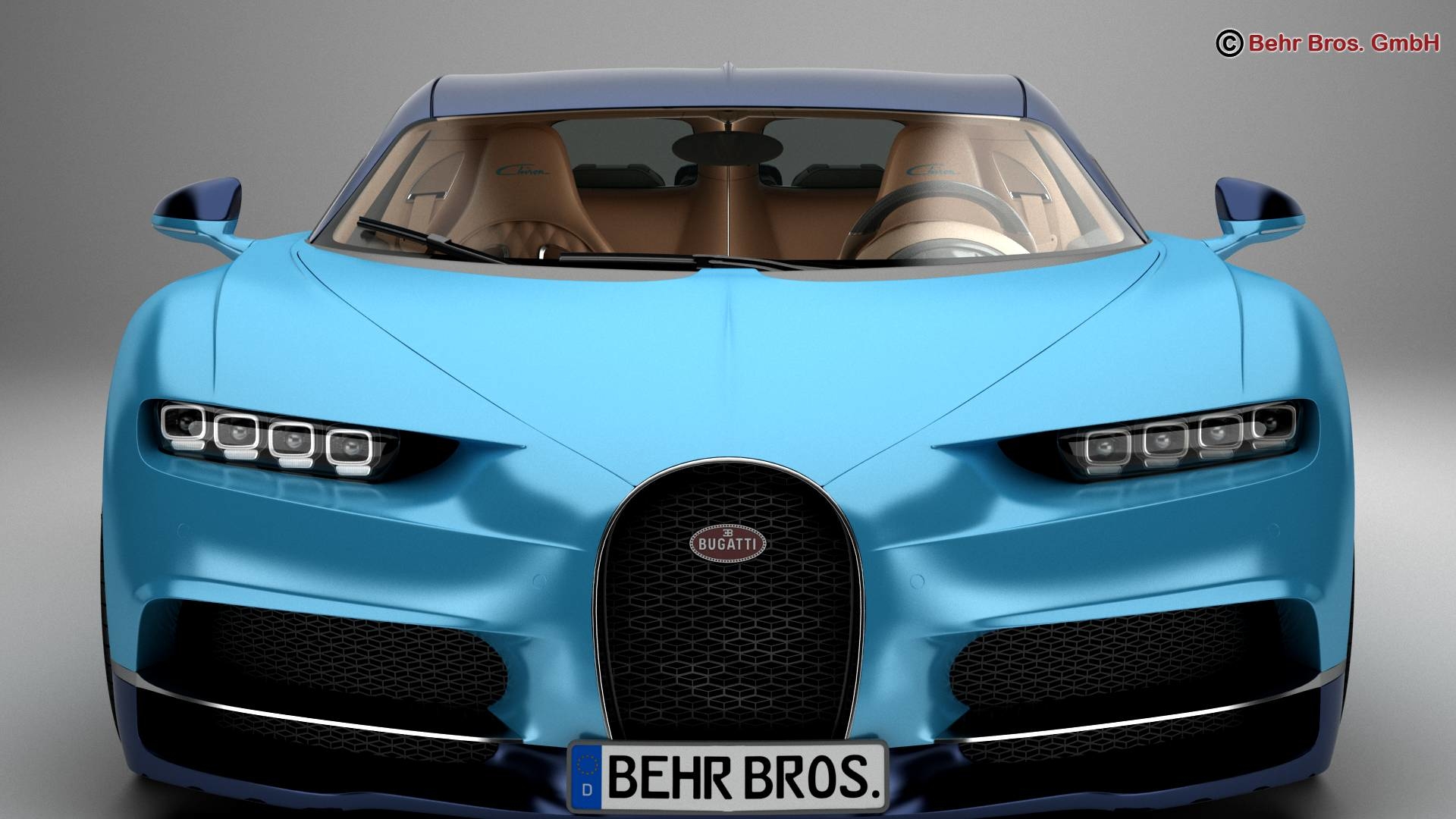 3d Bugatti Chiron 2017 Model 9146