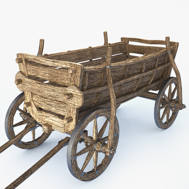 old cart 3d model