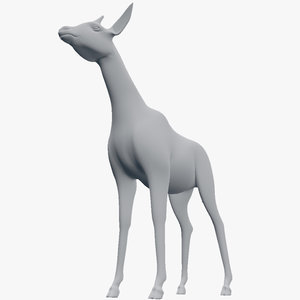 okapi exotic giraffe 3d model