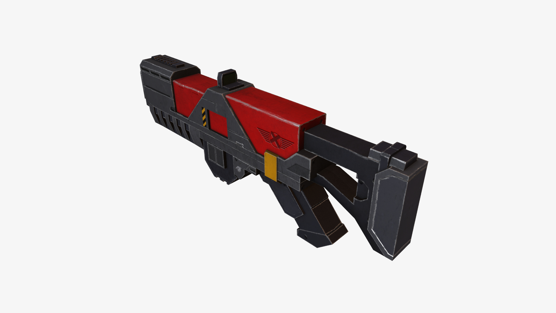 free laser rifle xcom 3d model