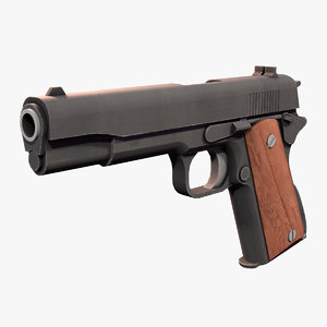 colt 1911 pistol 3d model