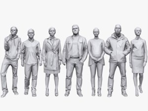 3d people pack 7 casual model