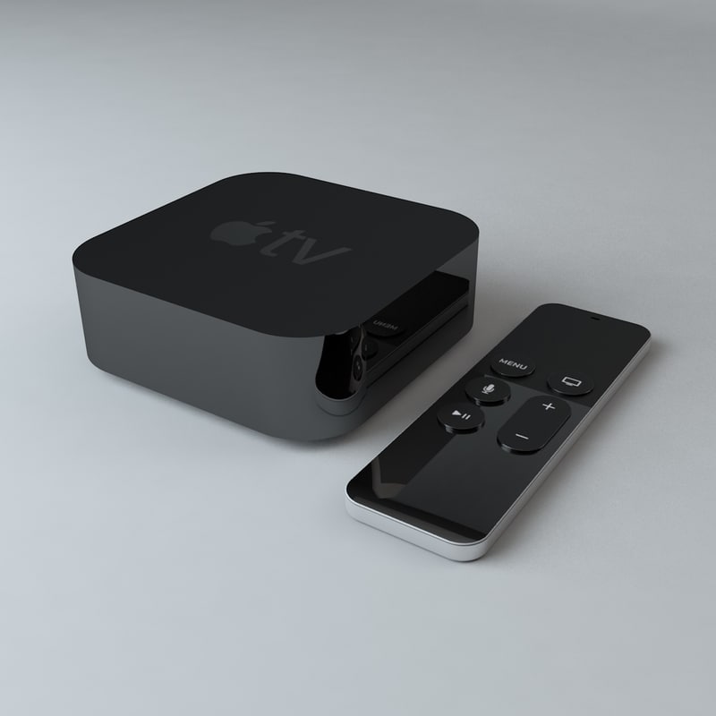 3d model apple tv remote