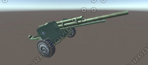 3d obj antitank cannon
