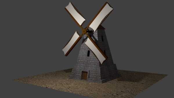 3D модель ветряная мельница - TurboSquid 1133366