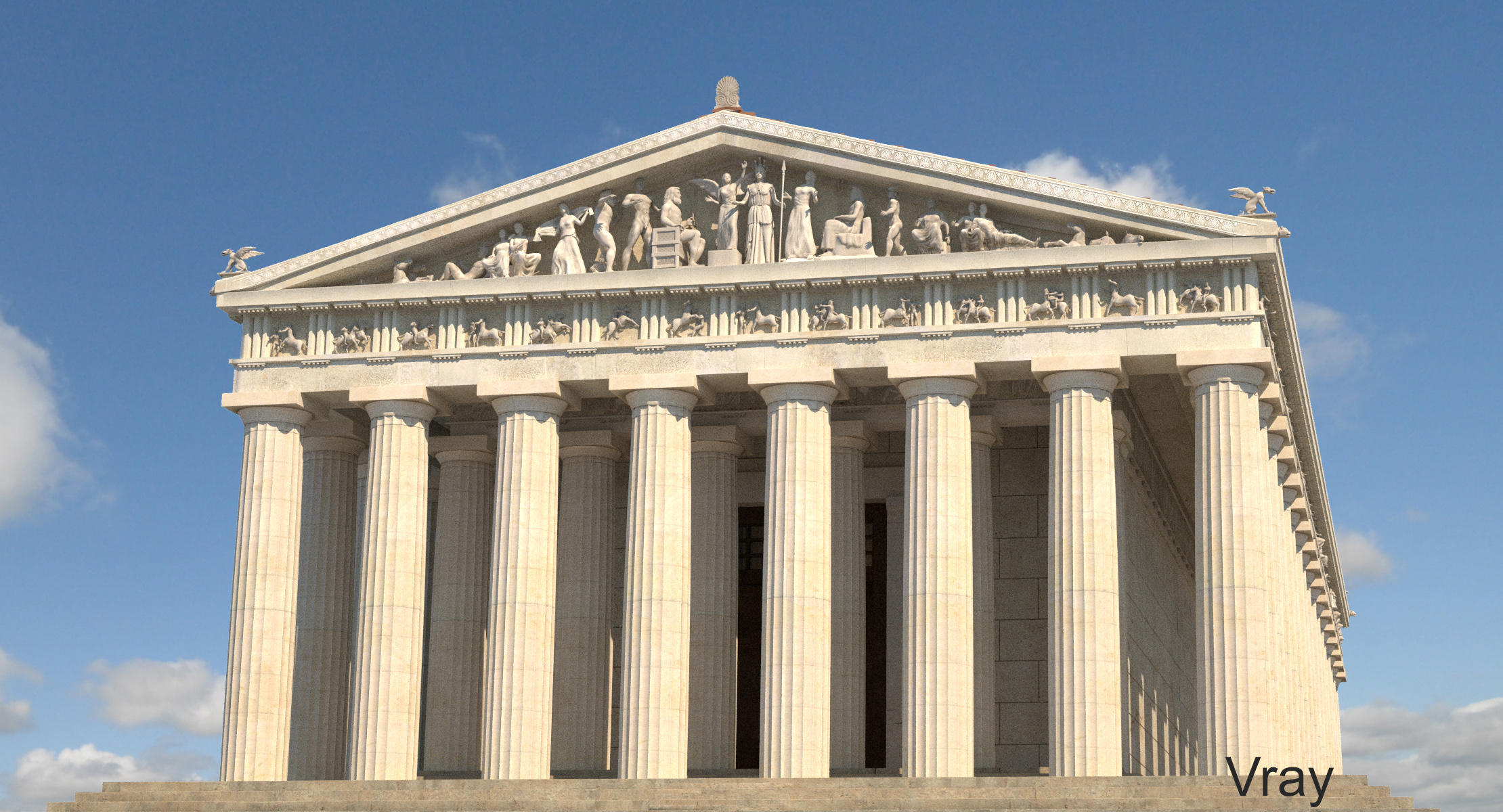 帕台农神庙3d模型