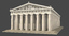 3d parthenon temple landmark model