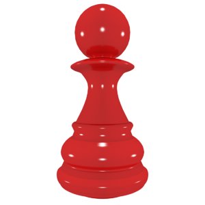 3d chess pawn model