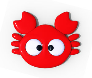 3d little crab model