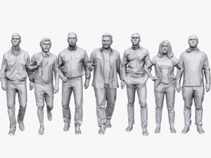 3d model people pack casual