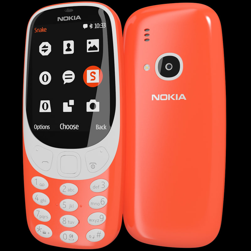 3d Realistic Nokia 3310 2017 Model