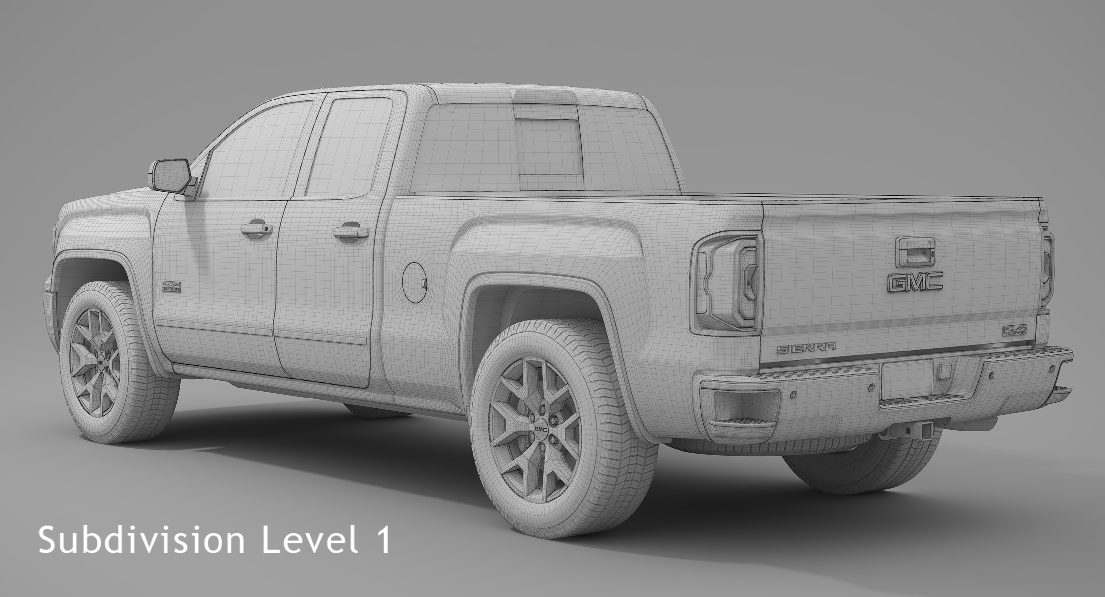 2017 gmc sierra 1500 3d model