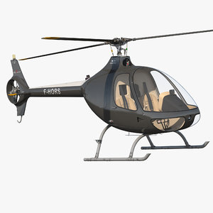 helicopter guimbal cabri g2 3d model