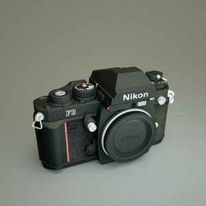 3d old nikon f3 camera