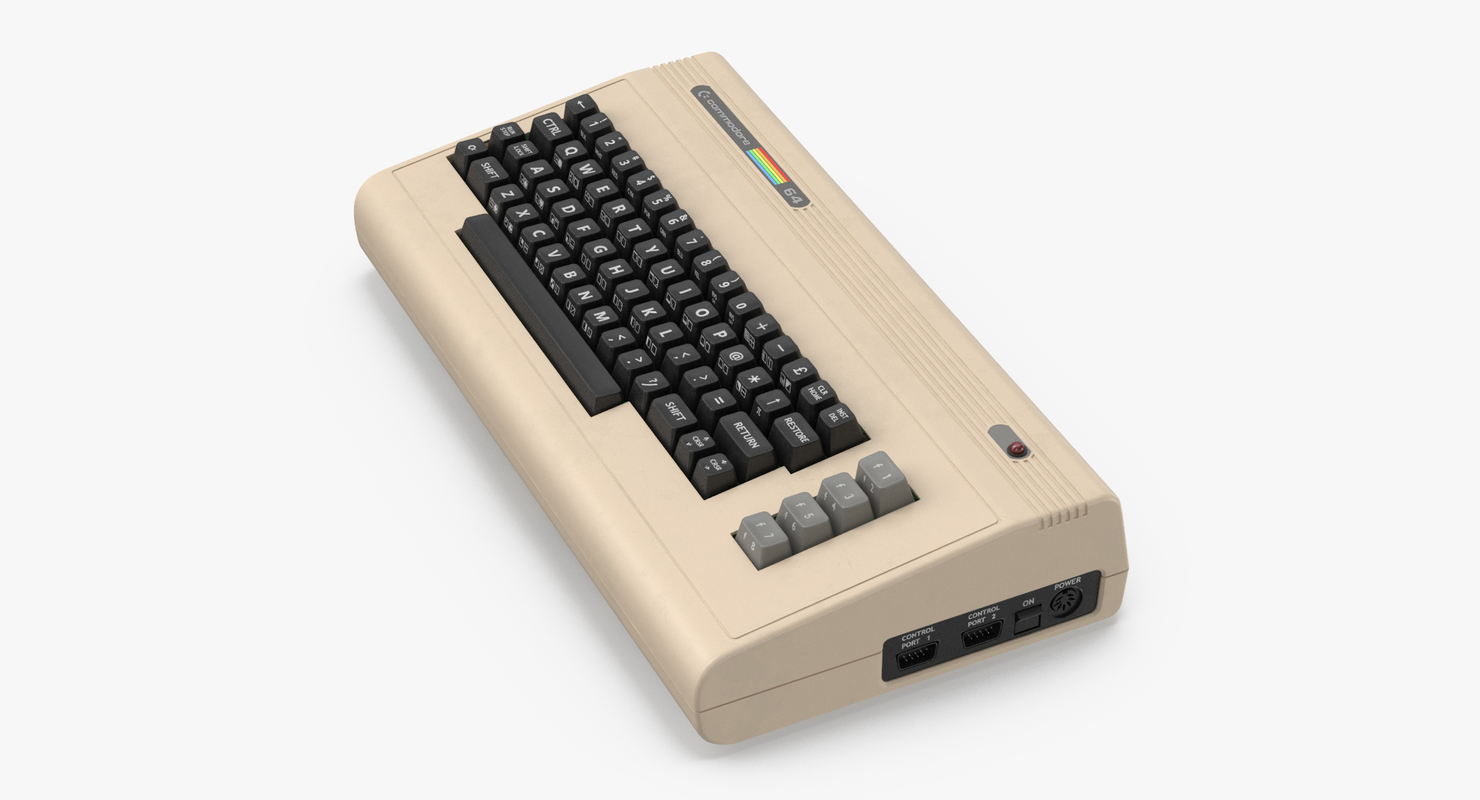 3d commodore 64 keyboard