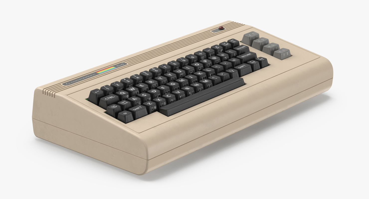 3d commodore 64 keyboard