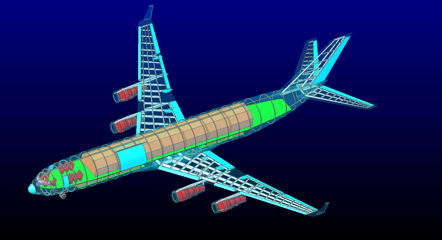 3d ilyushin il-96-300 rev cargo