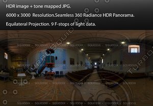 CALIFORNIA MISSION INTERIOR, 360 PANORAMA "541