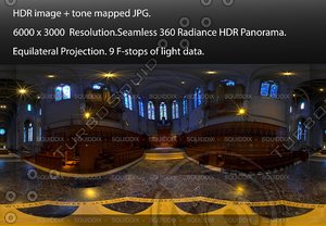 CATHEDRAL INTERIOR # 1 , 360 PANORAMA "546