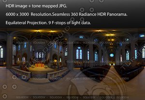 CATHEDRAL INTERIOR # 2 , 360 PANORAMA "547