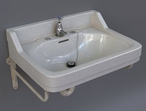 3d vintage sink