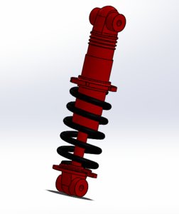3d model of shock absorber suspension