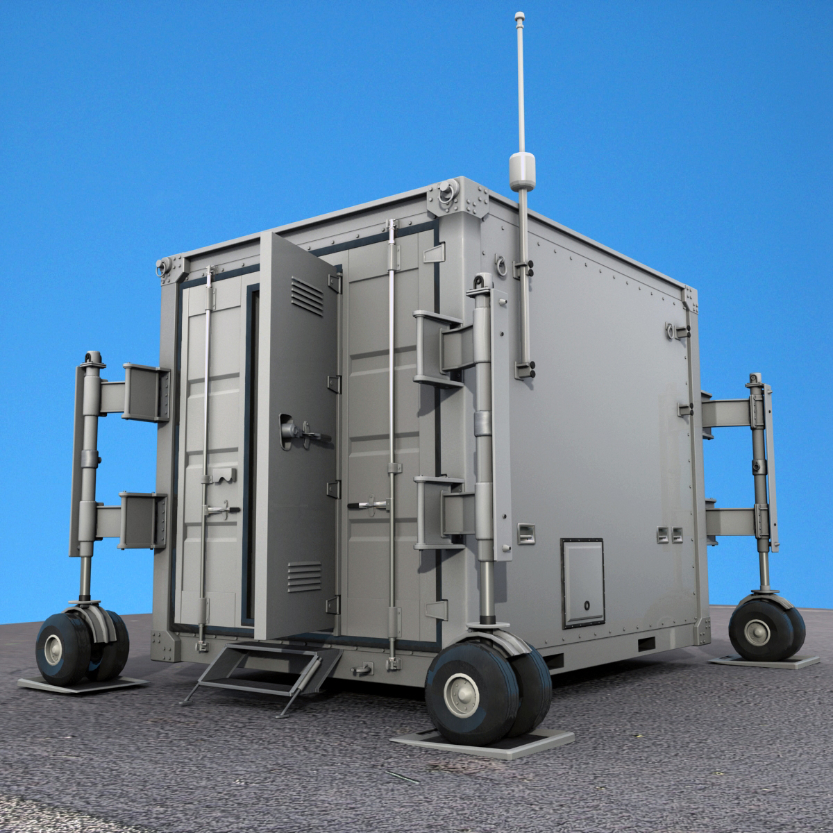 uav drone container 3d model