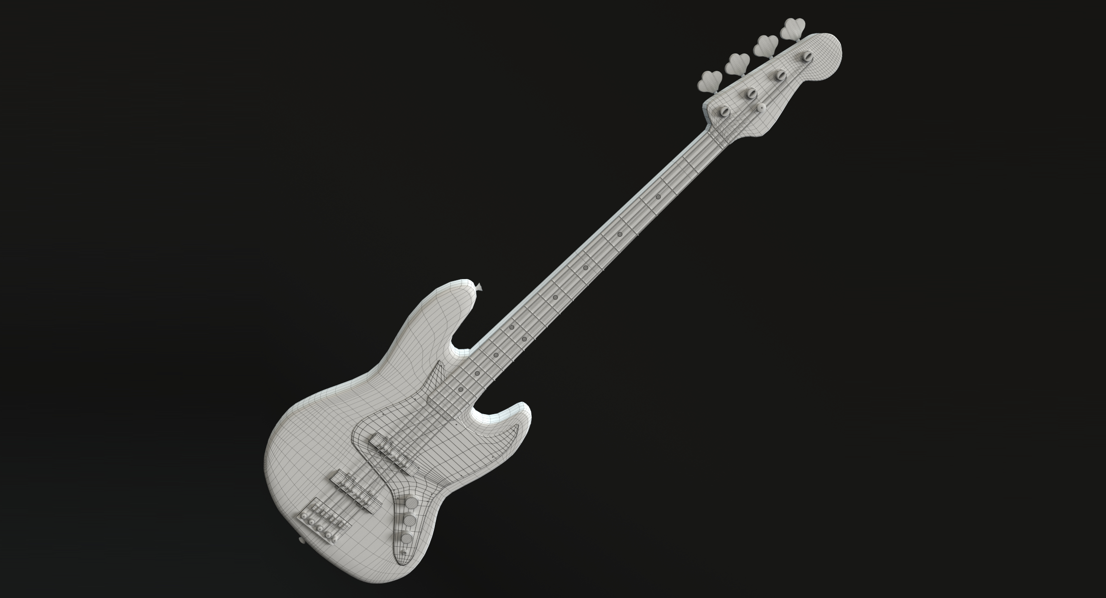 3d bass guitar model