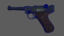 luger german pistol 3d model