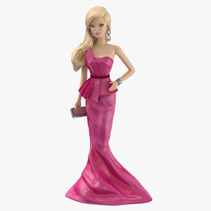 3d barbie doll 01