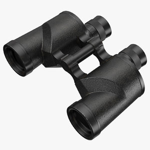 binoculars wwii - 3d model
