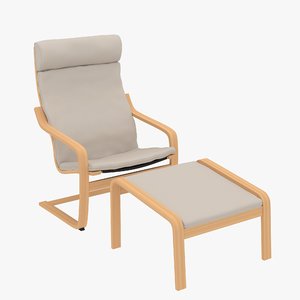 chair footstool 3d model