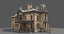 3d abandoned victorian house