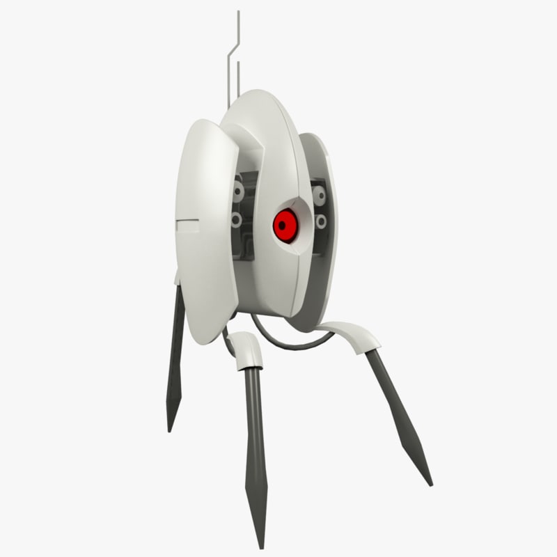 3d sentry turret portal 2 model