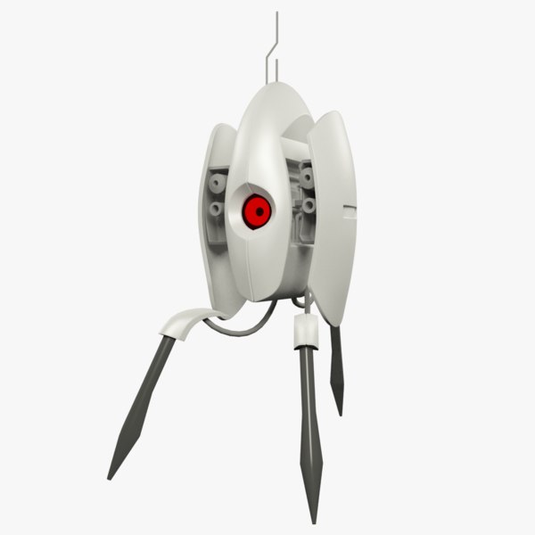 3d sentry turret portal 2 model