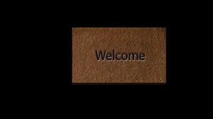 3d welcome mat