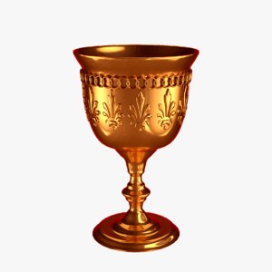 gold cup 3d model