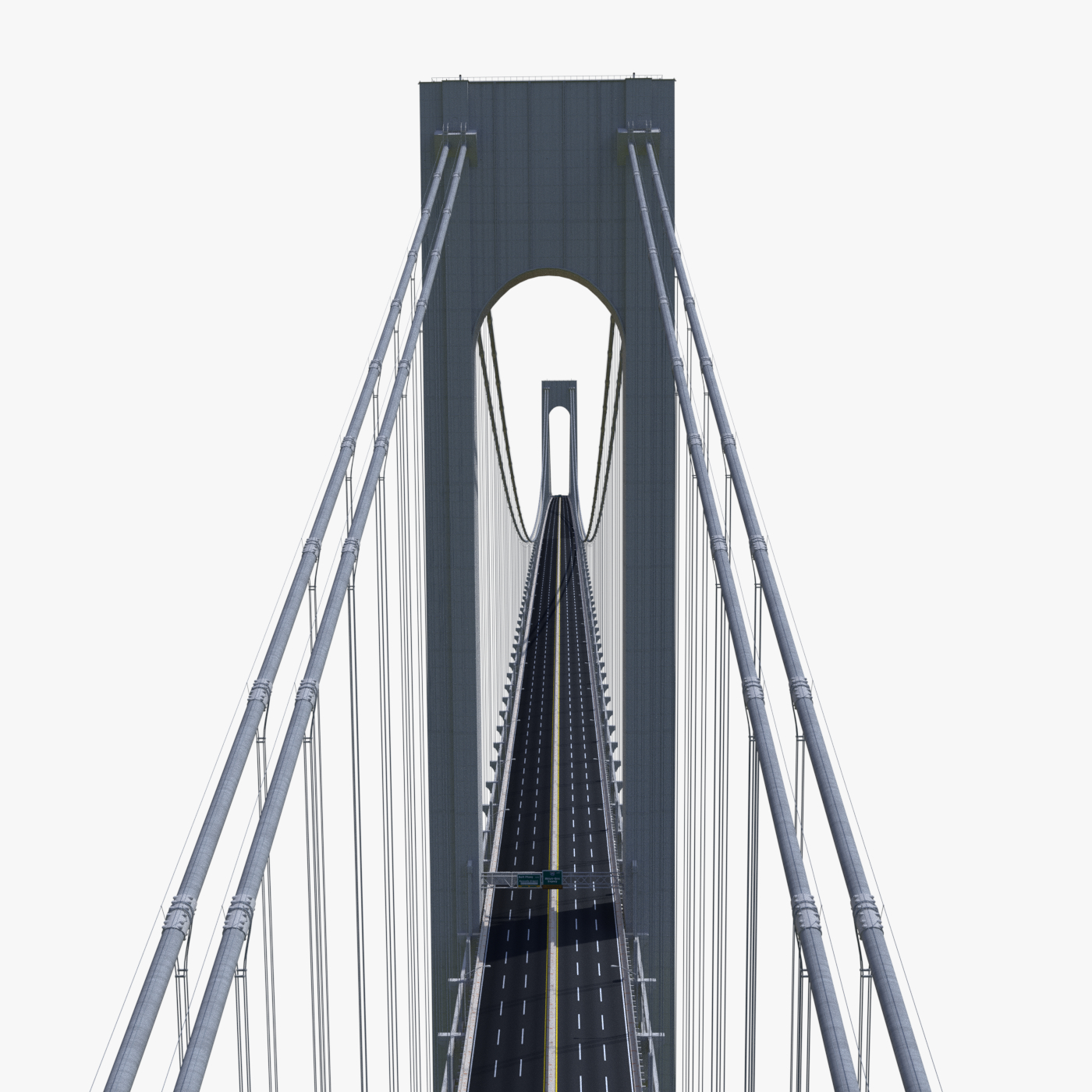 Verrazano Narrows Bridge 3d Model