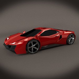 3d sports car concept