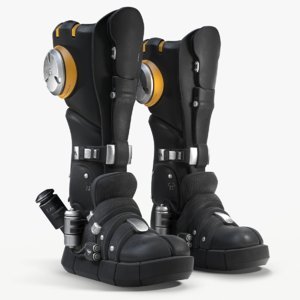 sci-fi boots 3d c4d
