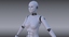 sci-fi female cyborg 3d max