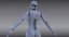 sci-fi female cyborg 3d max